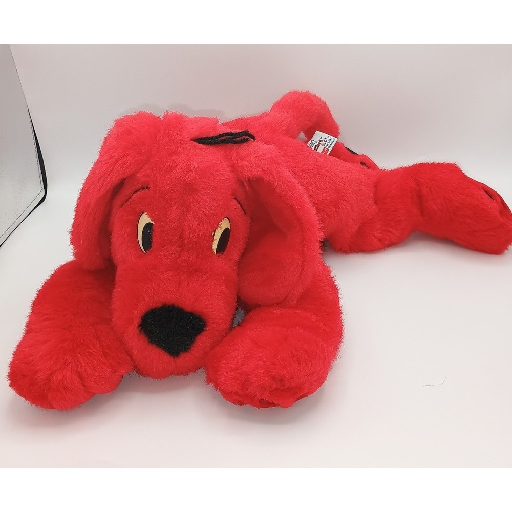 22" 1997 SCHOLASTIC INC Just Plush CLIFFORD THE BIG RED DOG Puppy B6